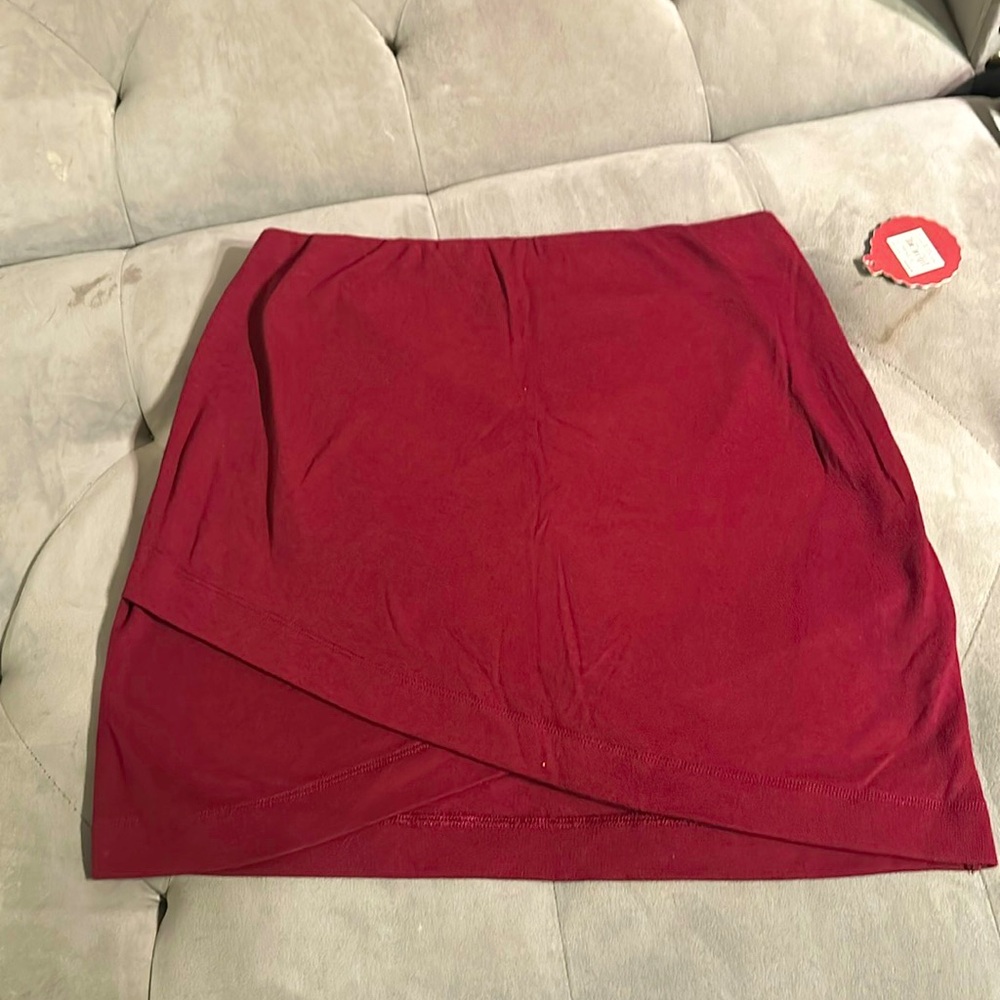Burgundy skirt